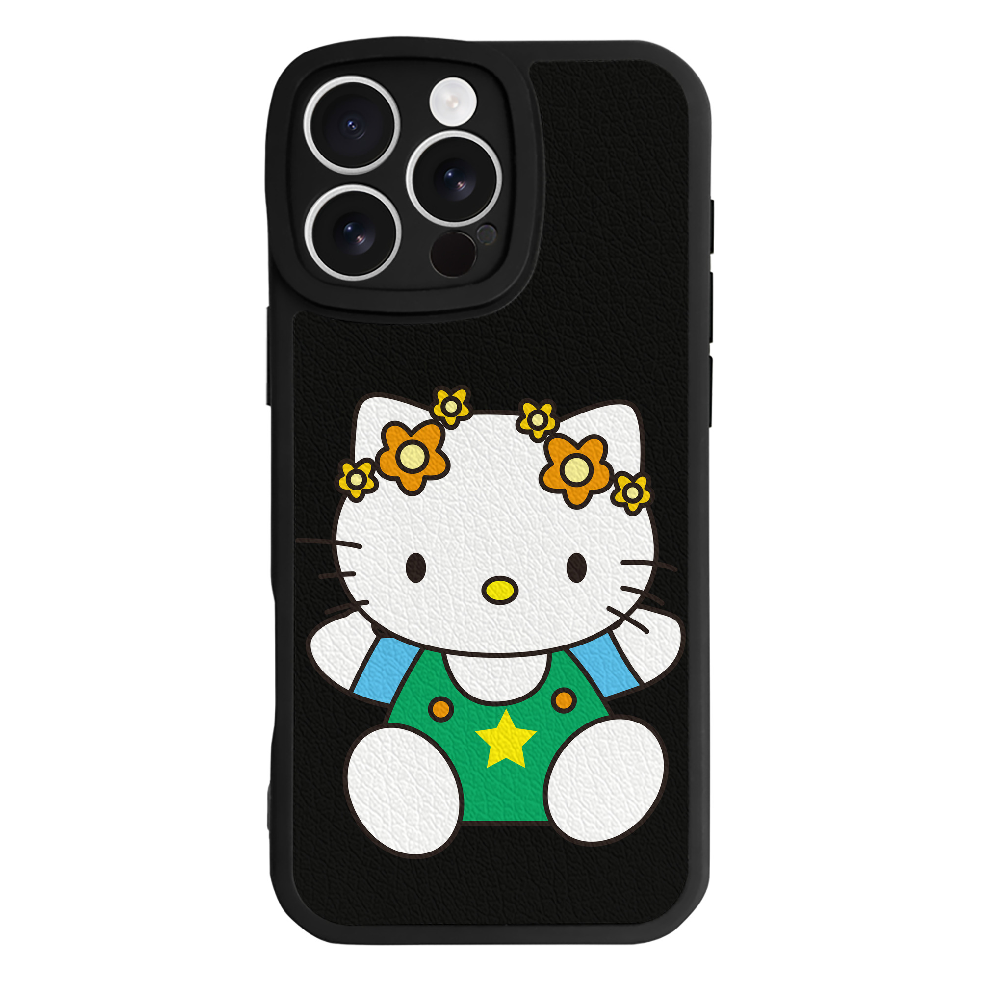 （画像用） Hello Kitty ハローキティ 【iPhone 16シリーズ対応】シリコンスマホケース（レザー調） 材質：シリコン
